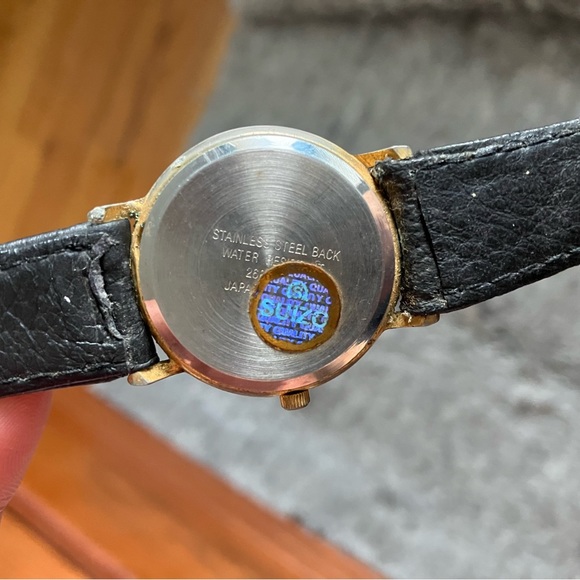 (Old Money) Suizo vintage leather watch for collectors - Picture 6 of 8